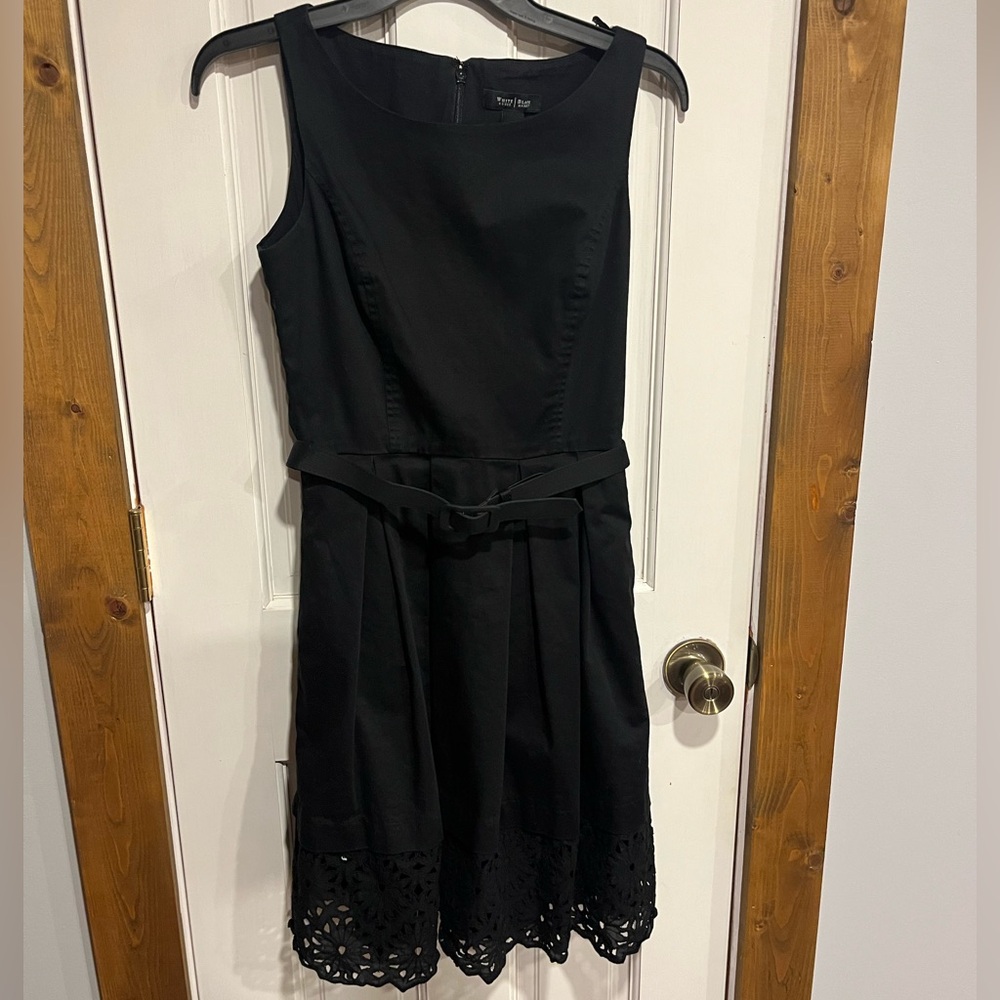 White House Black Market Black Sleeveless Mini Dress